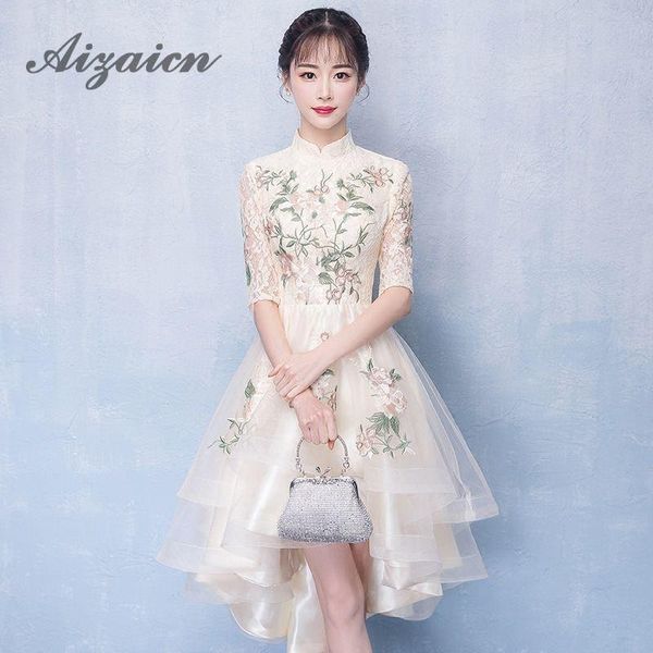 irregular lace evening dress bridesmaid summer qipao chinese traditional women asymmetrical cheongsam oriental style dresses ethnic clothing, Red
irregular lace evening dress bridesmaid summer qipao chinese traditional women asymmetrical cheongsam oriental style dresses ethnic clothing, Red