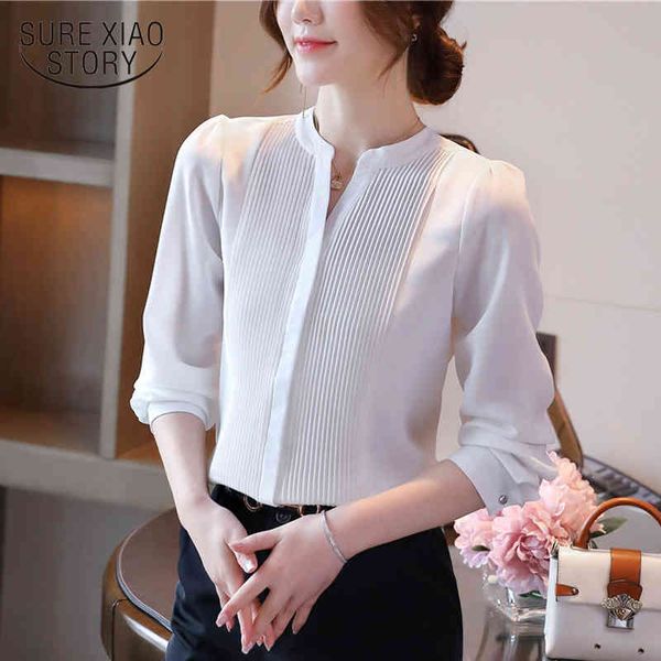 office lady white cardigan shirts autumn long sleeve chiffon blouse women v neck solid female clothing 10856 210415
office lady white cardigan shirts autumn long sleeve chiffon blouse women v neck solid female clothing 10856 210415