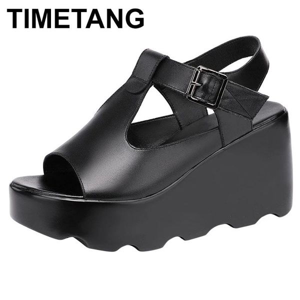 sandals timetang8cm high heel women 2021 wedges peep toe thick bottom large size platform women's shoes, Black
sandals timetang8cm high heel women 2021 wedges peep toe thick bottom large size platform women's shoes, Black