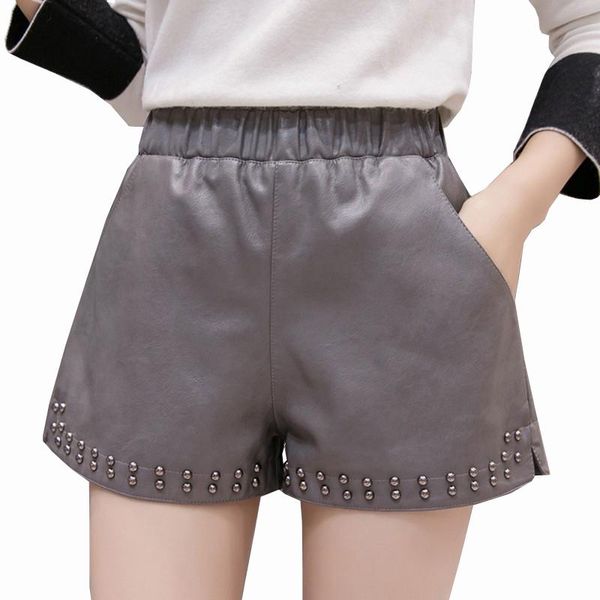 women's shorts 2021 autumn & winter wash pu leather for women high waist foot bead wide leg plus size s-4xl short jeans, White;black
women's shorts 2021 autumn & winter wash pu leather for women high waist foot bead wide leg plus size s-4xl short jeans, White;black