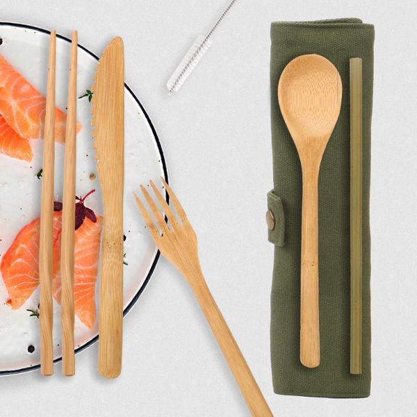 chopsticks wooden cutlery set with cloth pack gift travel dinnerware suit dinner bamboo portable tableware 6pcs/set
chopsticks wooden cutlery set with cloth pack gift travel dinnerware suit dinner bamboo portable tableware 6pcs/set