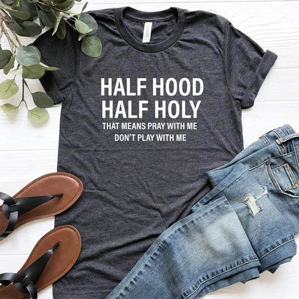 women's t-shirt half hood holy letter print women t-shirts harajuku short sleeve femme for ladies clothes casual loose shirts, White
women's t-shirt half hood holy letter print women t-shirts harajuku short sleeve femme for ladies clothes casual loose shirts, White