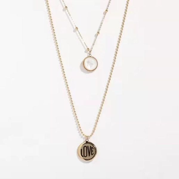 pendant necklaces vintage hip hop double layer love heart round card bead titanium steel chain zircon clavicle choker for women girl, Silver
pendant necklaces vintage hip hop double layer love heart round card bead titanium steel chain zircon clavicle choker for women girl, Silver
