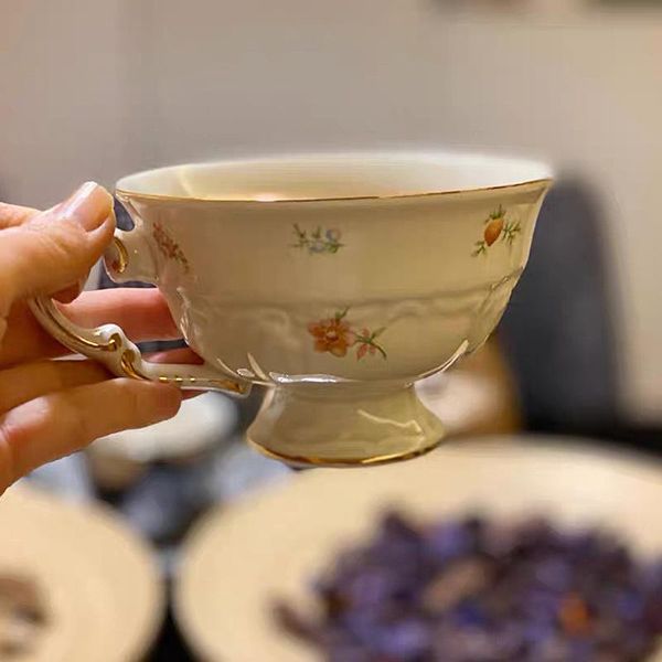 mugs flower tea cup and saucer coffee korean retro creamy yellow pastoral floral tracery gold ceramic english afternoon dessert
mugs flower tea cup and saucer coffee korean retro creamy yellow pastoral floral tracery gold ceramic english afternoon dessert