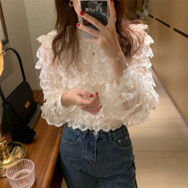 blouses apricot office lady female ruffles blouses all match hook flowers chic hollow out shirts, White
blouses apricot office lady female ruffles blouses all match hook flowers chic hollow out shirts, White