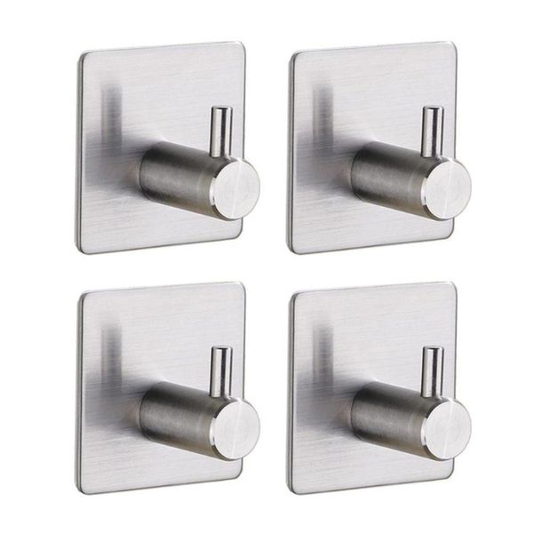 hooks & rails 4pcs stainless steel bathroom self adhesive wall hook clothes coat hat hanger rustproof towel
hooks & rails 4pcs stainless steel bathroom self adhesive wall hook clothes coat hat hanger rustproof towel