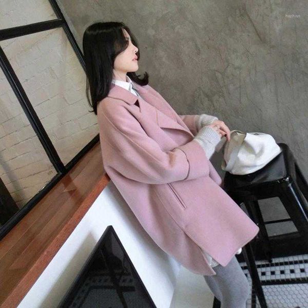 loose long wool blend ladi coat single button elegant women's et solid korean womens fashion coat1, Black
loose long wool blend ladi coat single button elegant women's et solid korean womens fashion coat1, Black
