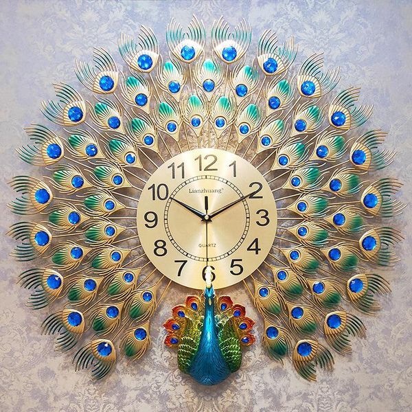 heat chinese creative simple 3d peacock wall clock modern home living room mute fashion decorative quartz clocks
heat chinese creative simple 3d peacock wall clock modern home living room mute fashion decorative quartz clocks