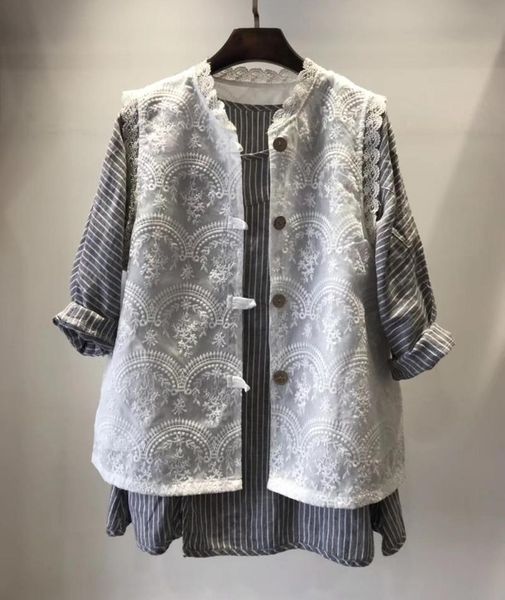 women's vests lightly cooked cotton and linen clothing 2021 summer loose large size stitching organza casual all-match vest, Black;white
women's vests lightly cooked cotton and linen clothing 2021 summer loose large size stitching organza casual all-match vest, Black;white
