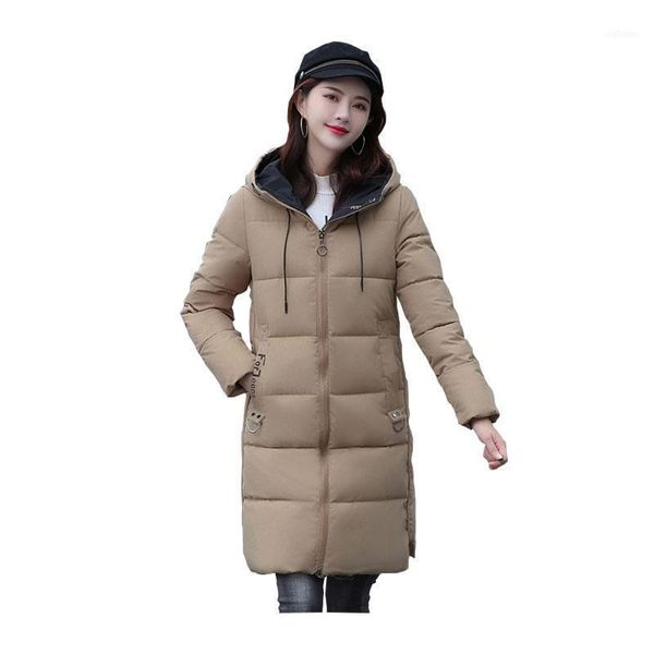women medium long winter jacket student hooded windproof down oversize cotton padded parkas outwear coat1, Black
women medium long winter jacket student hooded windproof down oversize cotton padded parkas outwear coat1, Black