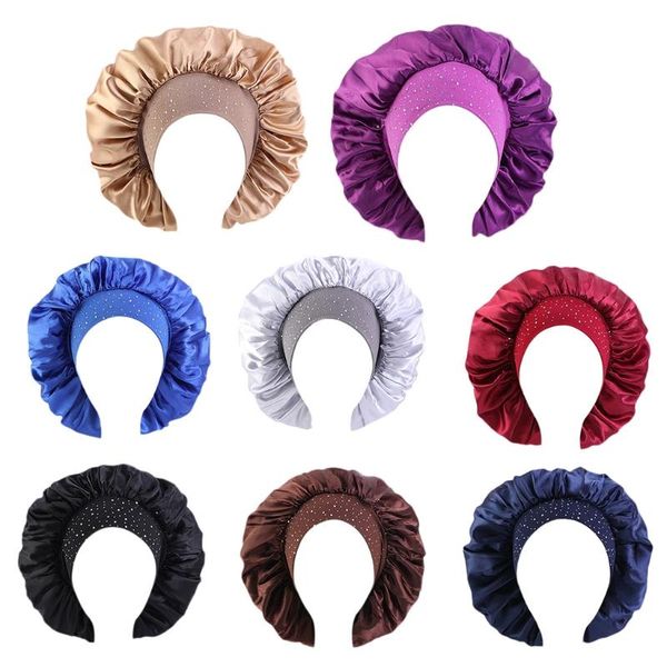 women rhinestone beading extra large bonnet sleep cap imitation silk satin night sleeping hat jewelry turban head cover beanie/skull caps, Blue;gray
women rhinestone beading extra large bonnet sleep cap imitation silk satin night sleeping hat jewelry turban head cover beanie/skull caps, Blue;gray