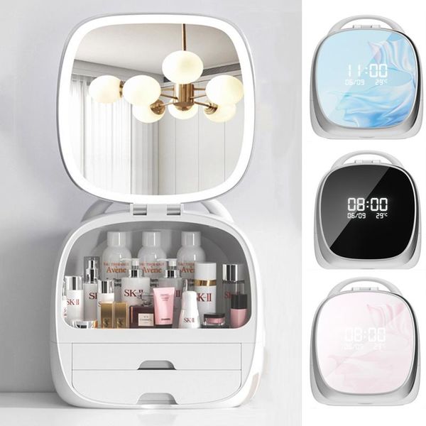 compact mirrors usb smart high-end cosmetic storage nordic led mirror makeup box household drawer lipstick brush holder jewelry
compact mirrors usb smart high-end cosmetic storage nordic led mirror makeup box household drawer lipstick brush holder jewelry