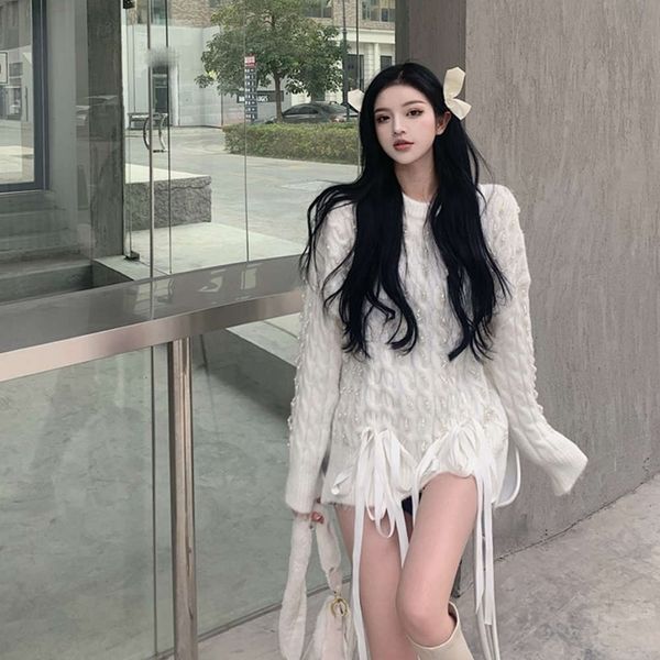 women's sweaters sweaterslanguid sweater women's autumn winter hong kong foreign style bow knitted shirt versatile loose long slee, White;black
women's sweaters sweaterslanguid sweater women's autumn winter hong kong foreign style bow knitted shirt versatile loose long slee, White;black