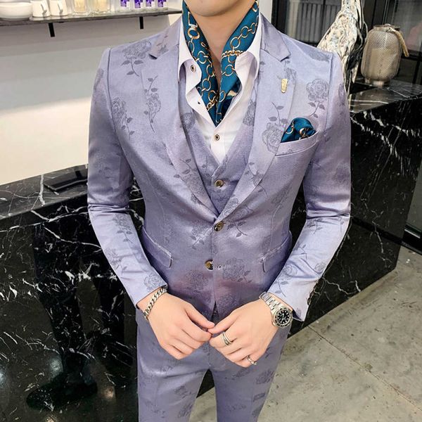 men's suits & blazers european style male suit retro pink three pieces define british gentleman casual business party rq9a, White;black
men's suits & blazers european style male suit retro pink three pieces define british gentleman casual business party rq9a, White;black