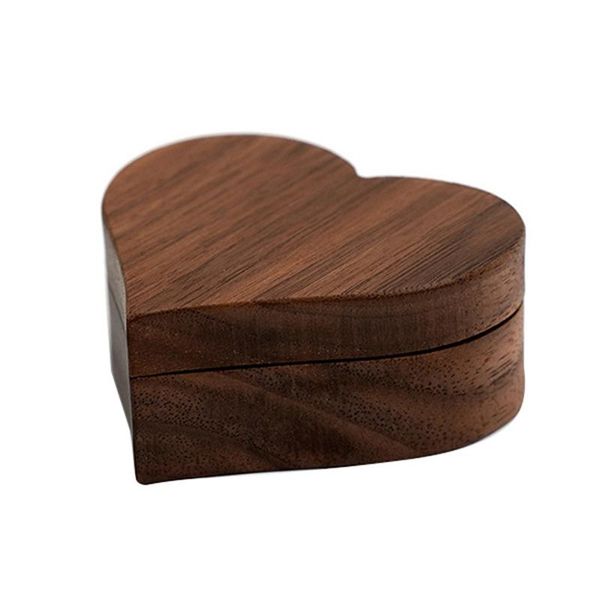 jewelry pouches, bags black walnut solid wood love ring box mini wooden packaging, Pink;blue
jewelry pouches, bags black walnut solid wood love ring box mini wooden packaging, Pink;blue