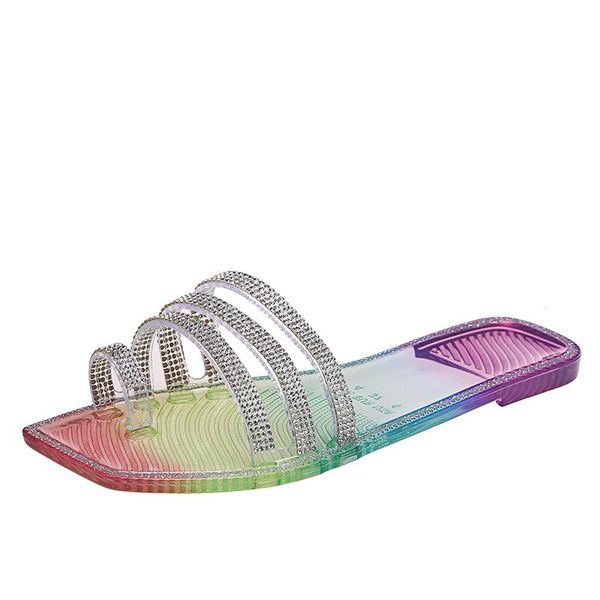 slippers fashion summer women's 2021 casual simple trend set toe rhinestone decoration flat bottom all-match, Black
slippers fashion summer women's 2021 casual simple trend set toe rhinestone decoration flat bottom all-match, Black