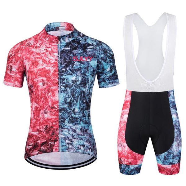 gym clothing summer cycling jersey stes team racing uniform breathable custom mountain bike bicycle suit bib shorts pants 9d gel pad, White;black
gym clothing summer cycling jersey stes team racing uniform breathable custom mountain bike bicycle suit bib shorts pants 9d gel pad, White;black