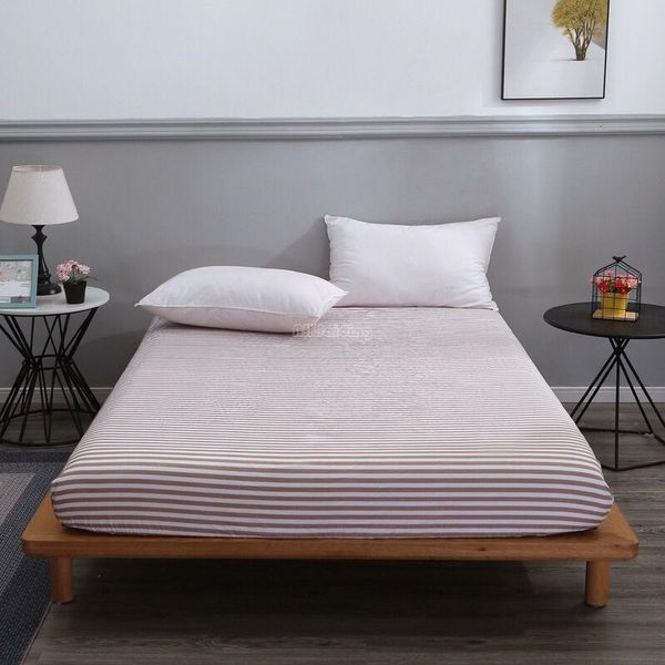 sheets & sets coffee stripes simple fitted sheet 1pc washed cotton soft bed mattress protector cover with elastic rubber band drop ship
sheets & sets coffee stripes simple fitted sheet 1pc washed cotton soft bed mattress protector cover with elastic rubber band drop ship