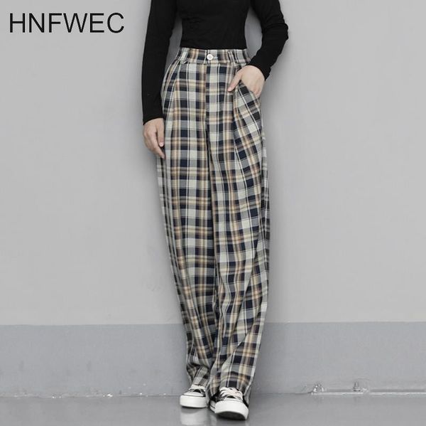 women's pants & capris high waist blue plaid split long wide leg trousers loose fit women fashion tide spring autumn 2021 v803, Black;white
women's pants & capris high waist blue plaid split long wide leg trousers loose fit women fashion tide spring autumn 2021 v803, Black;white