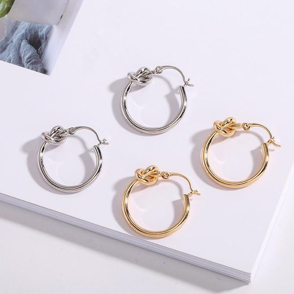 hoop & huggie aomu 2021 trendy personality minimalist gold silver color knot circle metal earrings for women girl party jewelry gifts, Golden;silver
hoop & huggie aomu 2021 trendy personality minimalist gold silver color knot circle metal earrings for women girl party jewelry gifts, Golden;silver