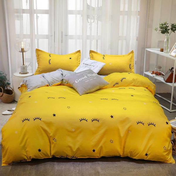 bedding sets nordic style curved yellow eyelashes set cartoon duvet cover bed sheet pillowcase king sizes for chldren kids
bedding sets nordic style curved yellow eyelashes set cartoon duvet cover bed sheet pillowcase king sizes for chldren kids