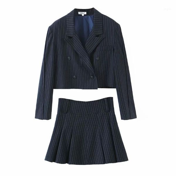 two piece dress elegant women suits with skirt set 2021 autumn blazer pleated skirts black striped casual office lady female, White
two piece dress elegant women suits with skirt set 2021 autumn blazer pleated skirts black striped casual office lady female, White