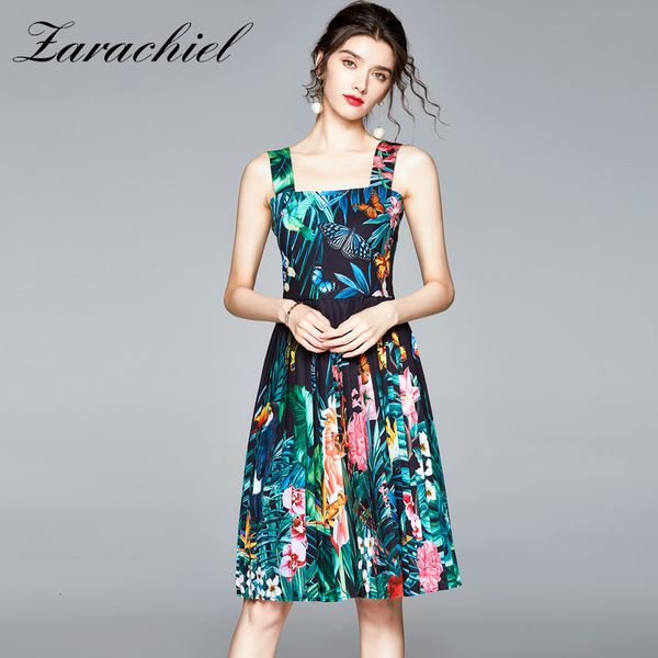dresses runway green jungle animal summer holiday women spaghetti strap bird multicolor floral print boho beach pleated es, Black;gray
dresses runway green jungle animal summer holiday women spaghetti strap bird multicolor floral print boho beach pleated es, Black;gray