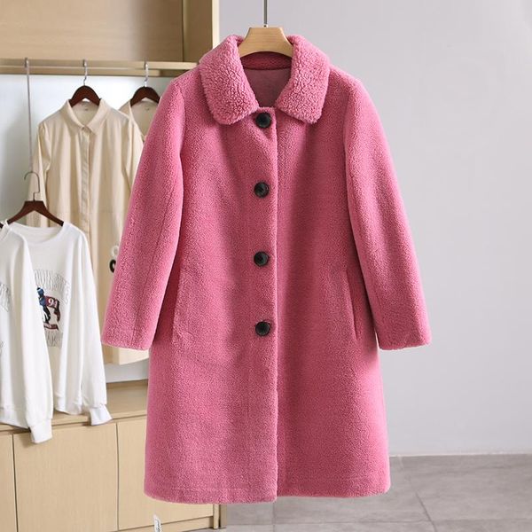 women's fur & faux korean cashmere lamb wool coat women overcoat fashion loose warm parka outerwear ladies autumn winter jacket female, Black
women's fur & faux korean cashmere lamb wool coat women overcoat fashion loose warm parka outerwear ladies autumn winter jacket female, Black