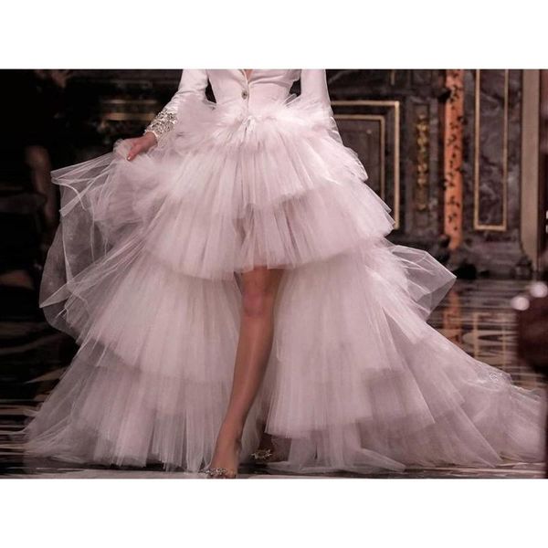 skirts high fashion women skirt low tiered personalized tulle wedding saias longa jupe femme white long chic, Black
skirts high fashion women skirt low tiered personalized tulle wedding saias longa jupe femme white long chic, Black