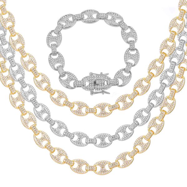 12mm cuban link chain pig nose necklace men iced out cuban link necklace hip hop chains rock jewelry for men chain jewellery set x0509, Black
12mm cuban link chain pig nose necklace men iced out cuban link necklace hip hop chains rock jewelry for men chain jewellery set x0509, Black