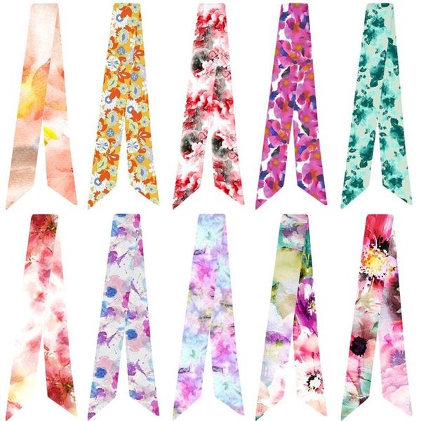 scarves watercolor effect floral print variety bag handle tie wrap silk scarf small ribbons brand fashion head, Blue;gray
scarves watercolor effect floral print variety bag handle tie wrap silk scarf small ribbons brand fashion head, Blue;gray