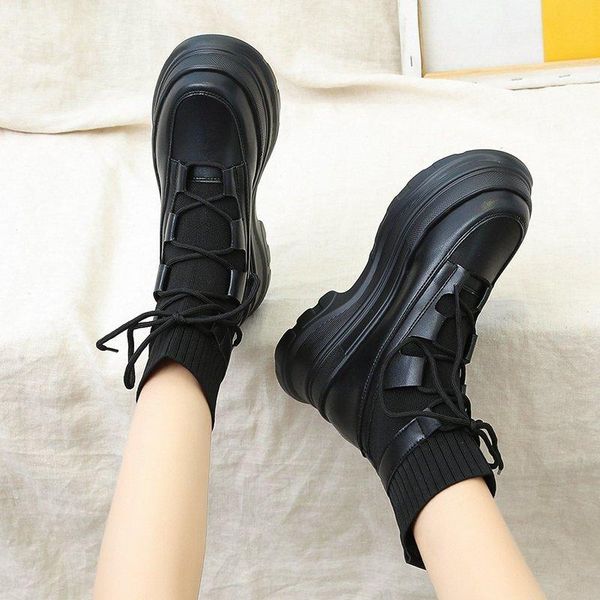 boots drop 2021 winter lace up platform pu leather chunky women wedges ankle female thick sole sock shoes woman, Black
boots drop 2021 winter lace up platform pu leather chunky women wedges ankle female thick sole sock shoes woman, Black