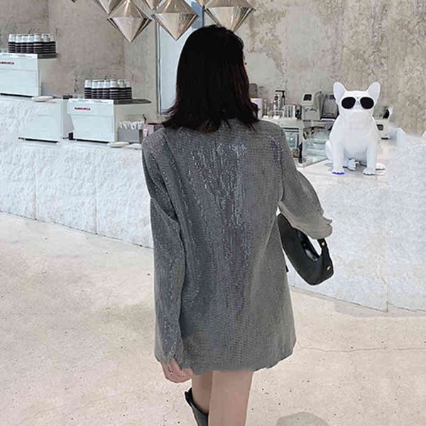 women's suits & blazers xitao sense of design sequins loose single breasted gray spring fashion korean coat women dmy3755 e99h, White;black
women's suits & blazers xitao sense of design sequins loose single breasted gray spring fashion korean coat women dmy3755 e99h, White;black