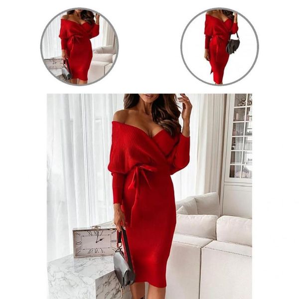 casual dresses women dress soft waist tight knitted midi trendy sweater, Black;gray
casual dresses women dress soft waist tight knitted midi trendy sweater, Black;gray