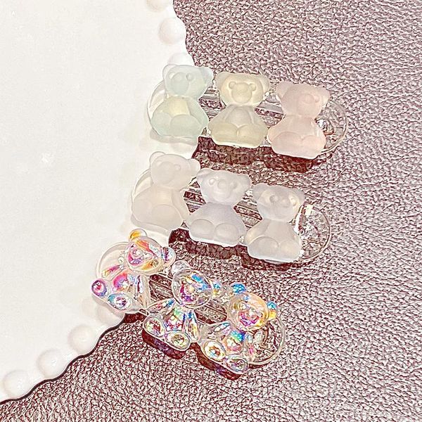hair accessories girls cute frosted colorful cartoon bear hairpins sweet clips decorate bangs barrette headband fashion, Slivery;white
hair accessories girls cute frosted colorful cartoon bear hairpins sweet clips decorate bangs barrette headband fashion, Slivery;white