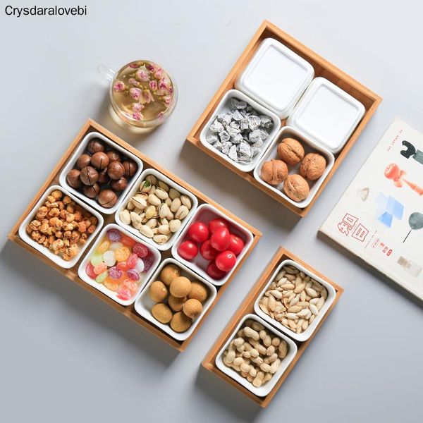 kitchen storage & organization creative ceramic bamboo dry fruit dessert tray multi grid plate home snack candy dried foods tea dish
kitchen storage & organization creative ceramic bamboo dry fruit dessert tray multi grid plate home snack candy dried foods tea dish