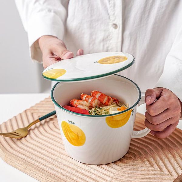 bowls muzity ceramic big mug with cover porcelain noodle bowl creative kitchen tableware
bowls muzity ceramic big mug with cover porcelain noodle bowl creative kitchen tableware