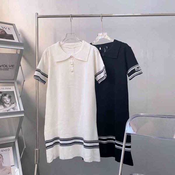 summer dijia lapel letter jacquard fresh sweet show thin short sleeve knitted dress fashion, Black;gray
summer dijia lapel letter jacquard fresh sweet show thin short sleeve knitted dress fashion, Black;gray