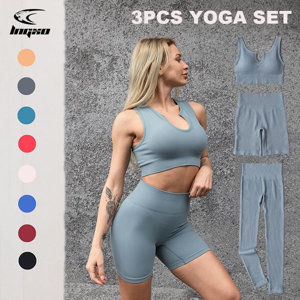 yoga outfit lngxo 2021 workout suit for women 3 pcs gym set seamless bra crop sports suits high waist leggings pants
yoga outfit lngxo 2021 workout suit for women 3 pcs gym set seamless bra crop sports suits high waist leggings pants