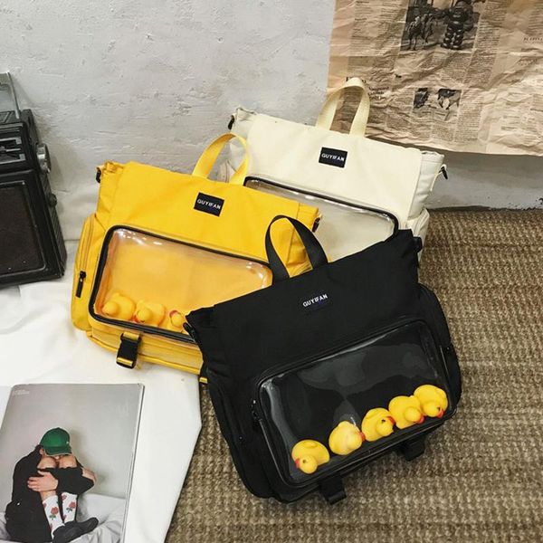 school bags women transparent messenger bag cute for teenager girls satchel backbag female schoolbag mochilas 2021
school bags women transparent messenger bag cute for teenager girls satchel backbag female schoolbag mochilas 2021