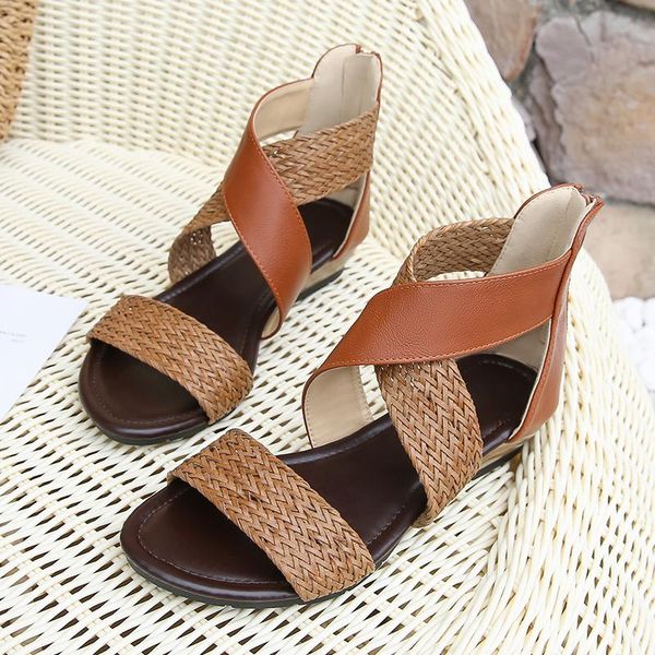dress shoes woman sandals women national wind embroider slippers bohemian style large size braided wedge zippers beach 98, Black
dress shoes woman sandals women national wind embroider slippers bohemian style large size braided wedge zippers beach 98, Black