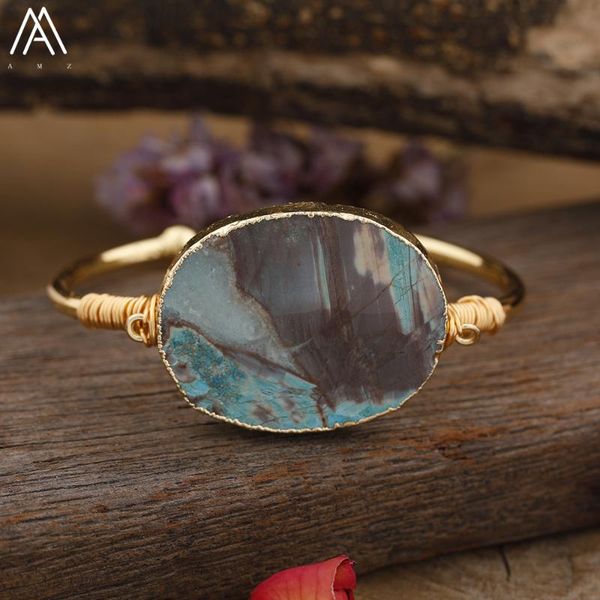 charm bracelets natural ocean agates stone beads open for women oval gold couple lover jewelry gift dropship, Golden;silver
charm bracelets natural ocean agates stone beads open for women oval gold couple lover jewelry gift dropship, Golden;silver