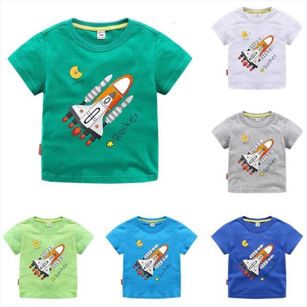 summer girls boys t shirt rocket cartoon print short sleeve baby kids children for boy clothes, Blue
summer girls boys t shirt rocket cartoon print short sleeve baby kids children for boy clothes, Blue