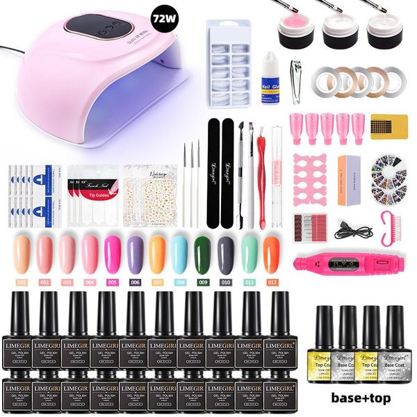 nail set 74w uv led lamp dryer with 24/12 pcs gel polish kit soak off manicure electric drill for tools art kits
nail set 74w uv led lamp dryer with 24/12 pcs gel polish kit soak off manicure electric drill for tools art kits