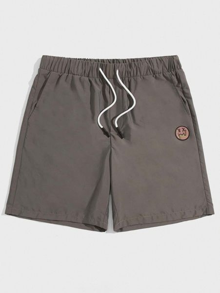 men expression patched drawstring waist shorts y8y4#, Black
men expression patched drawstring waist shorts y8y4#, Black