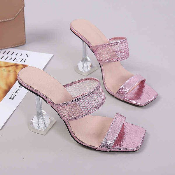 women's snake sandals, square pointed high heels, party, gold, silver and pink, newcomer, Black