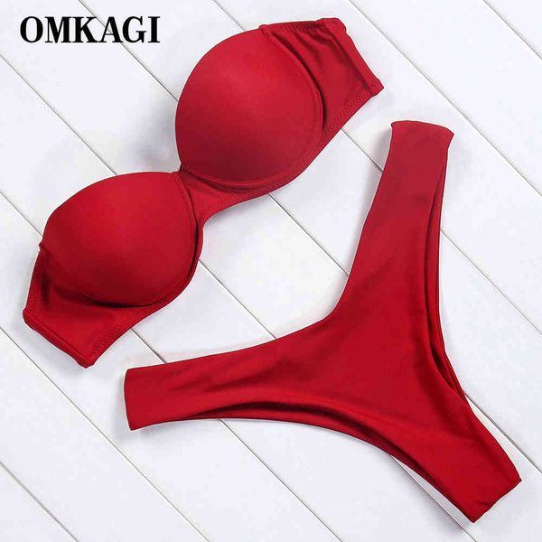 omkagi brand leopard bikini set bandeau swimsuit high cut solid swimwear women push up bathing suit beachwear 2020, White;black
omkagi brand leopard bikini set bandeau swimsuit high cut solid swimwear women push up bathing suit beachwear 2020, White;black