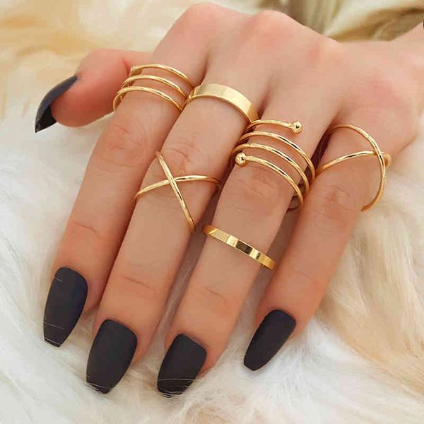 ifmia 2022 trend gold color round hollow geometric rings set for women fashion cross twist open joint female jewelry, Silver
ifmia 2022 trend gold color round hollow geometric rings set for women fashion cross twist open joint female jewelry, Silver