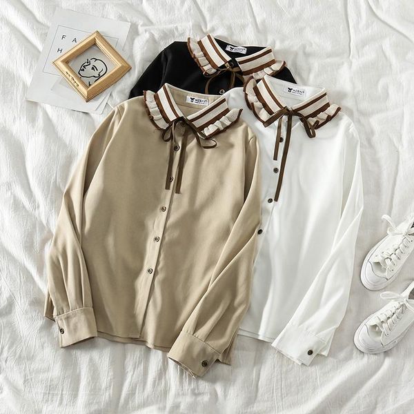 super cute lolita style ruched hem strap tie puff sleeve blouse women shirt kawaii chemise femme blusa mujer camisa women's blouses & s, White
super cute lolita style ruched hem strap tie puff sleeve blouse women shirt kawaii chemise femme blusa mujer camisa women's blouses & s, White