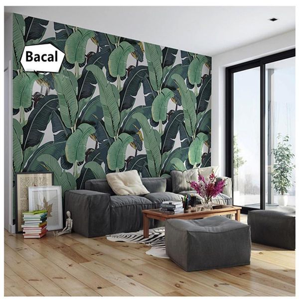 wallpapers banana leaf nordic wallpaper living room bedroom custom seamless non-woven tv background
wallpapers banana leaf nordic wallpaper living room bedroom custom seamless non-woven tv background